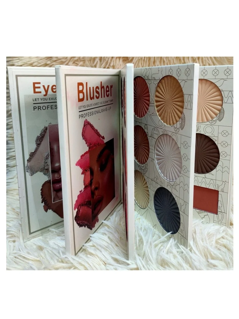 SHEGLAM Iridescent Girl Makeup Palette Beauty Book Eye Shadow Lipstick Powder